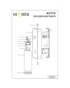 NOTTE * APLIQUE LECTOR MINI GU10 - NICKEL SATIN